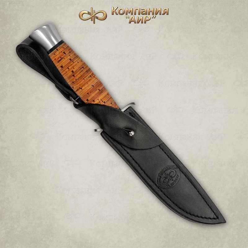 Нож АиР Финка-2, сталь 110х18 М-ШД, рукоять береста