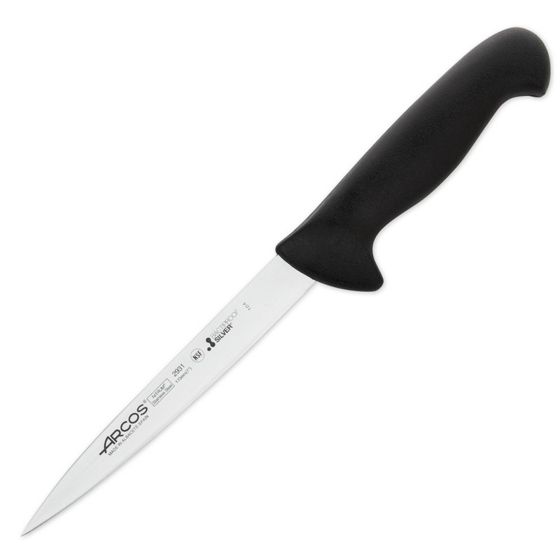 Нож филейный 2900 293125, 170 мм, черный