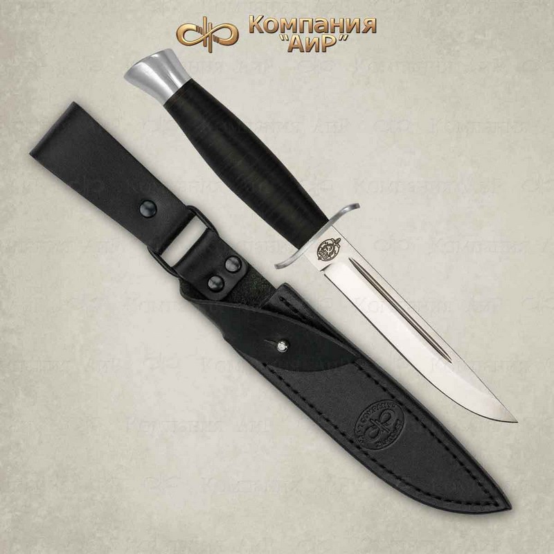 Нож АиР Финка-2, сталь M390, рукоять кожа