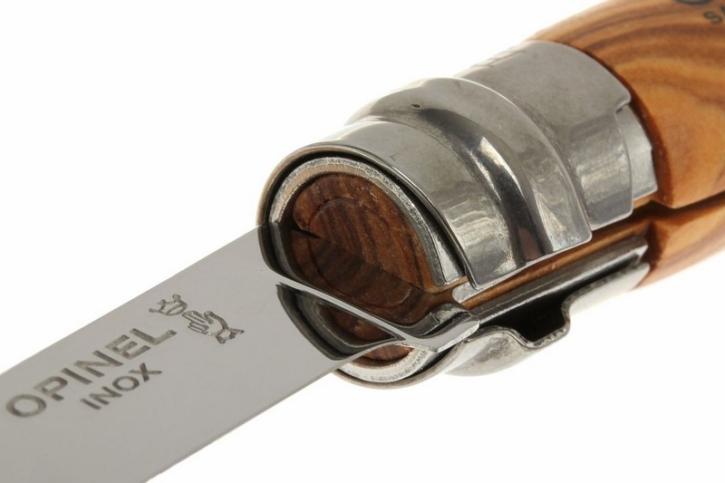 Нож складной филейный Opinel №10 VRI Folding Slim Olivewood, сталь Sandvik 12C27, рукоять из оливкового дерева, 000645